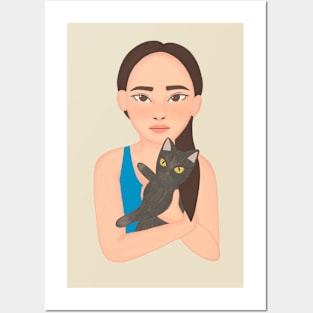 Little Cat Lover Posters and Art